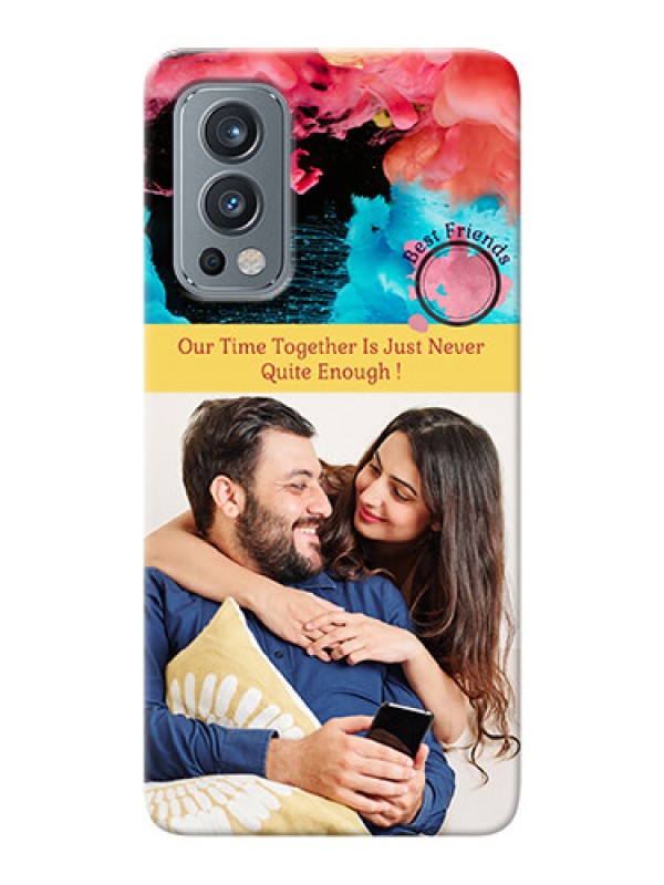 Custom OnePlus Nord 2 5G Mobile Cases: Quote with Acrylic Painting Design