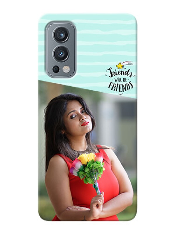 Custom OnePlus Nord 2 5G Mobile Back Covers: Friends Picture Icon Design