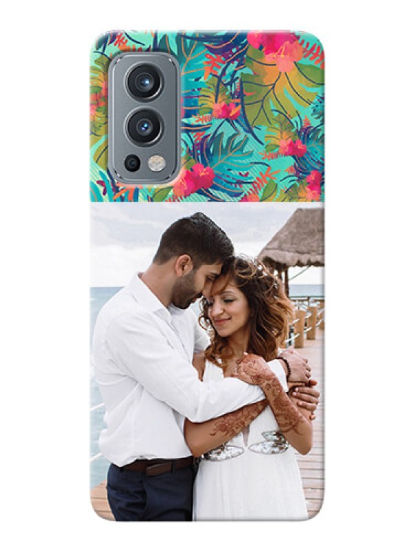 Custom OnePlus Nord 2 5G Personalized Phone Cases: Watercolor Floral Design