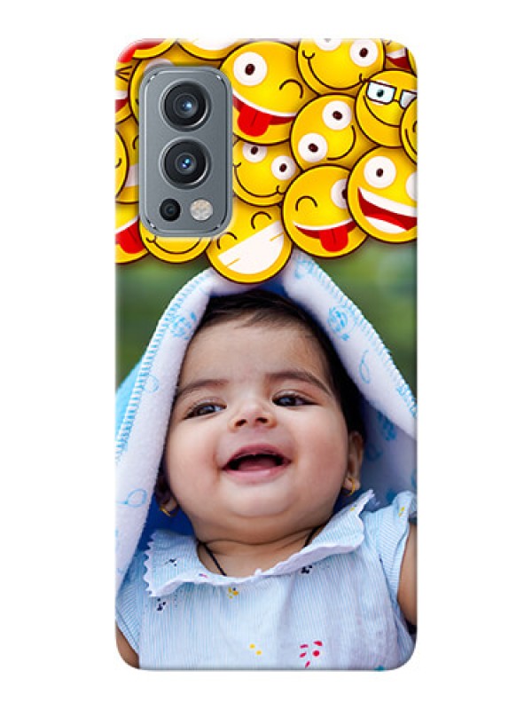 Custom OnePlus Nord 2 5G Custom Phone Cases with Smiley Emoji Design