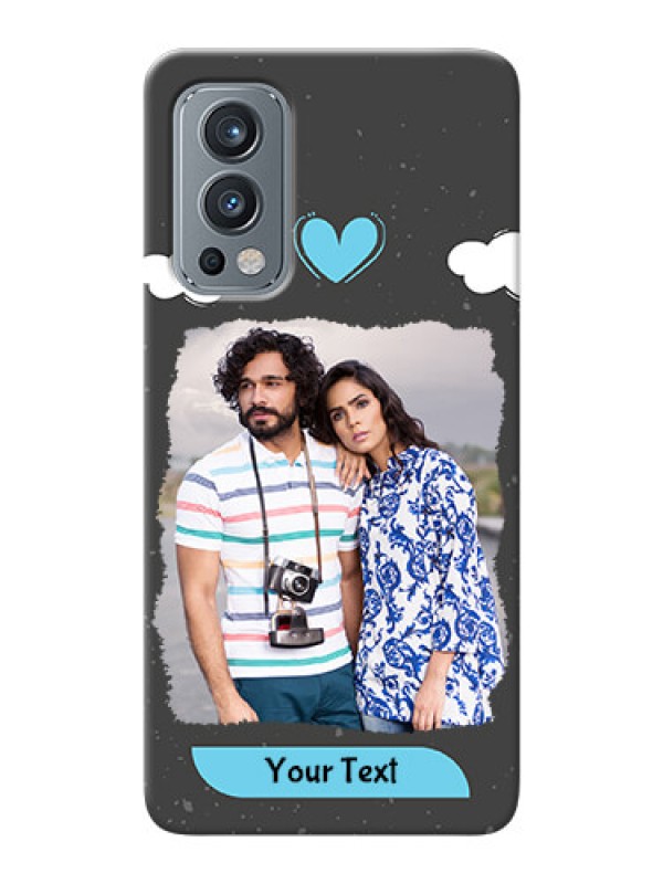 Custom OnePlus Nord 2 5G Mobile Back Covers: splashes with love doodles Design