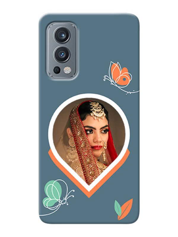 Custom OnePlus Nord 2 5G Custom Mobile Case with Droplet Butterflies Design