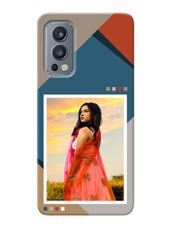 Custom OnePlus Nord 2 5G Mobile Back Covers: Retro color pallet Design