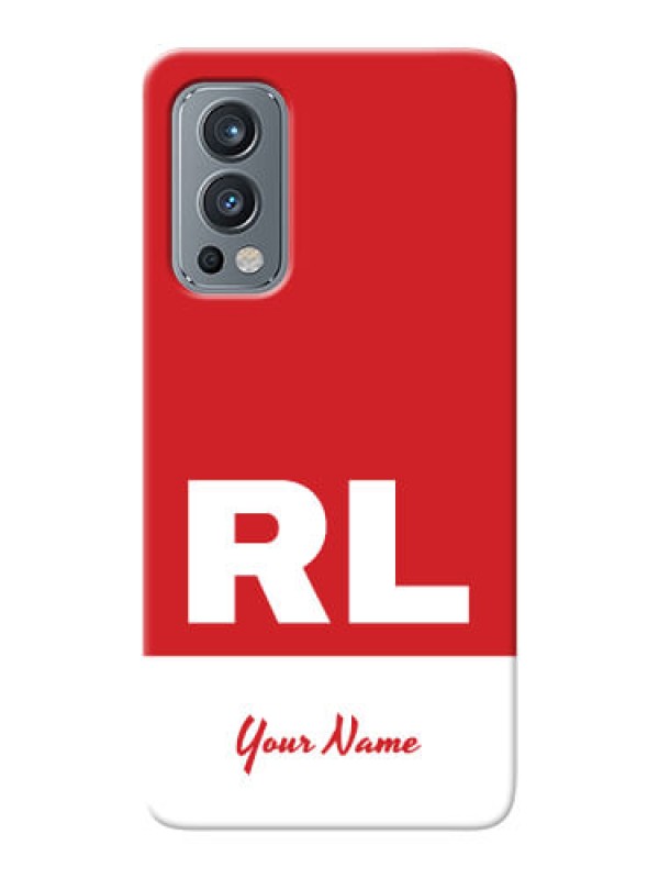 Custom OnePlus Nord 2 5G Custom Phone Cases: dual tone custom text Design