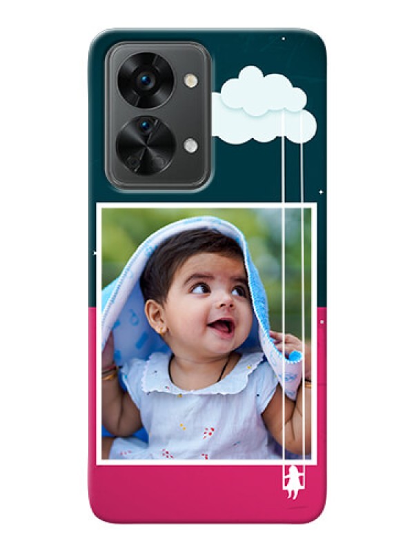 Custom Nord 2T 5G custom phone covers: Cute Girl with Cloud Design