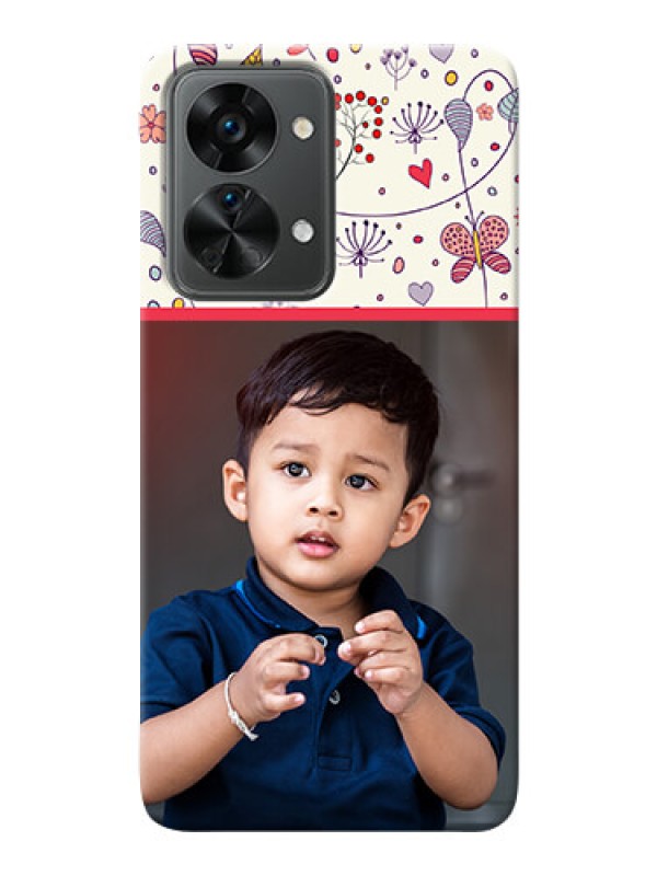 Custom Nord 2T 5G phone back covers: Premium Floral Design