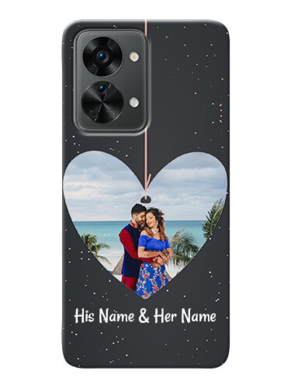 Custom Nord 2T 5G custom phone cases: Hanging Heart Design