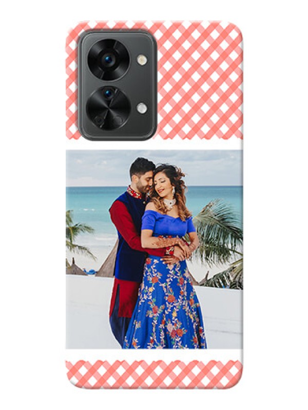 Custom Nord 2T 5G custom mobile cases: Pink Pattern Design