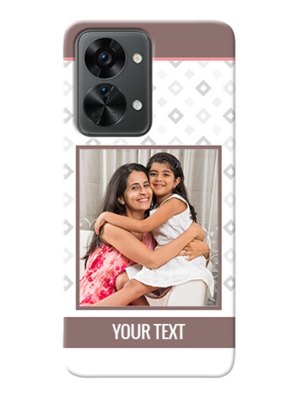 Custom Nord 2T 5G custom back covers: Simple Diamond Design