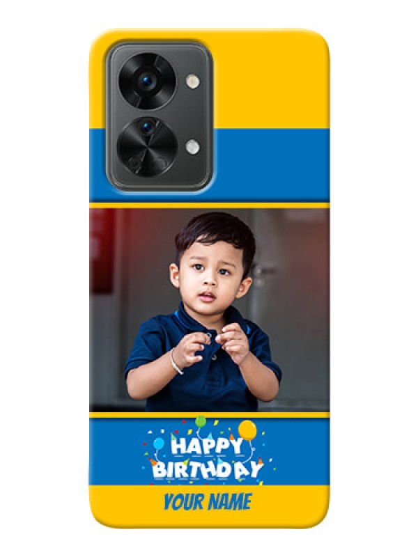 Custom Nord 2T 5G Mobile Back Covers Online: Birthday Wishes Design