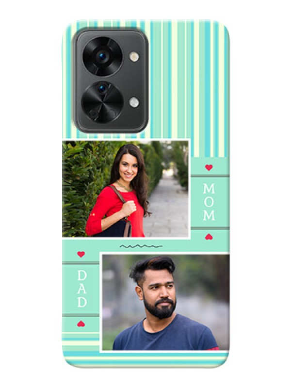 Custom Nord 2T 5G custom mobile phone covers: Mom & Dad Pic Design