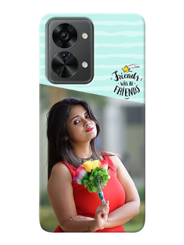 Custom Nord 2T 5G Mobile Back Covers: Friends Picture Icon Design