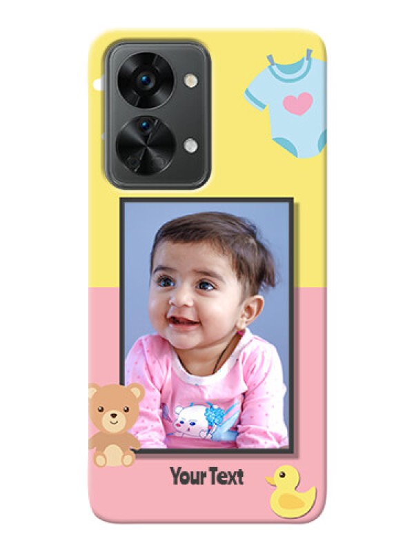 Custom Nord 2T 5G Back Covers: Kids 2 Color Design