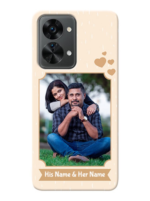 Custom Nord 2T 5G mobile phone cases with confetti love design 