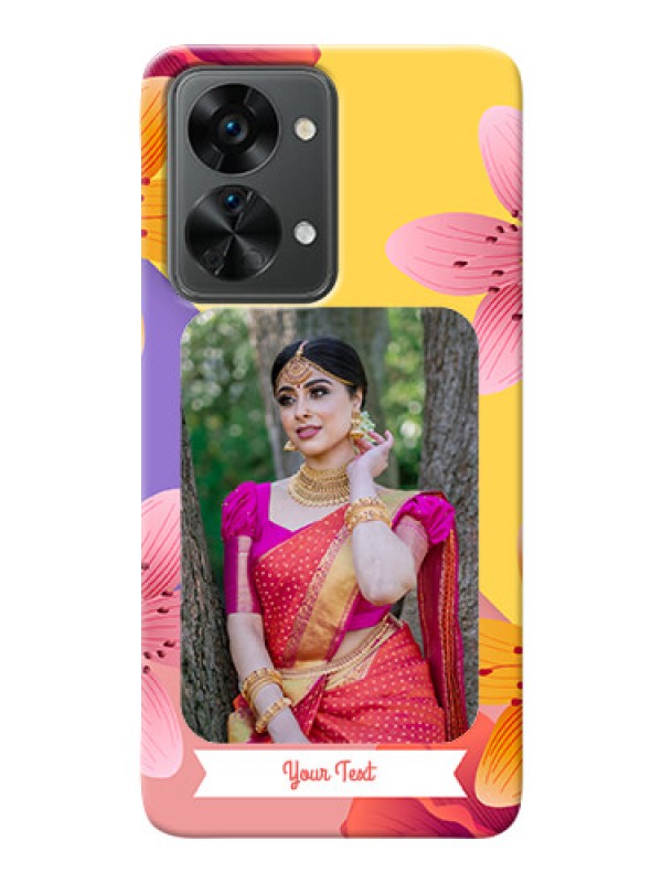 Custom Nord 2T 5G Mobile Covers: 3 Image With Vintage Floral Design