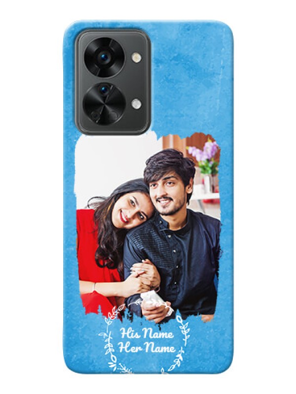 Custom Nord 2T 5G custom mobile cases: Blue Color Vintage Design