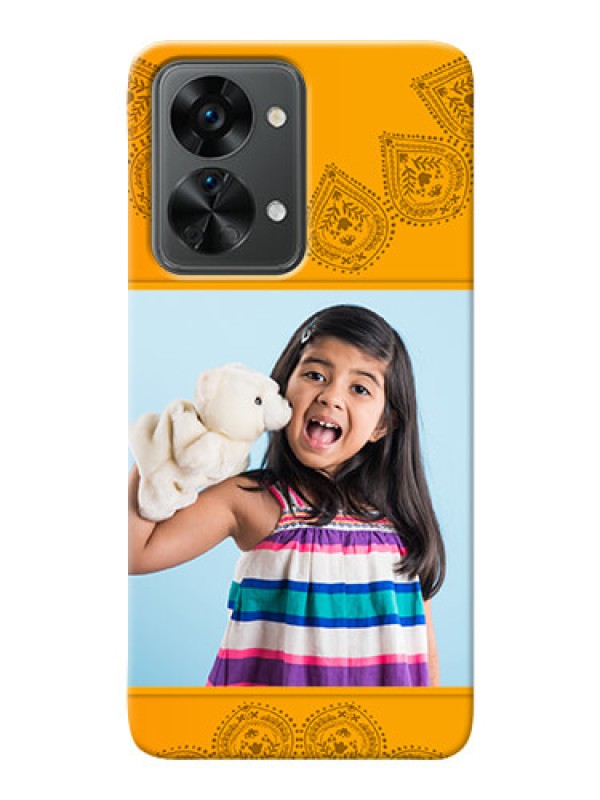 Custom Nord 2T 5G custom mobile back covers: Photo Wedding Design 