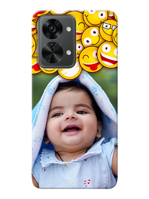 Custom Nord 2T 5G Custom Phone Cases with Smiley Emoji Design