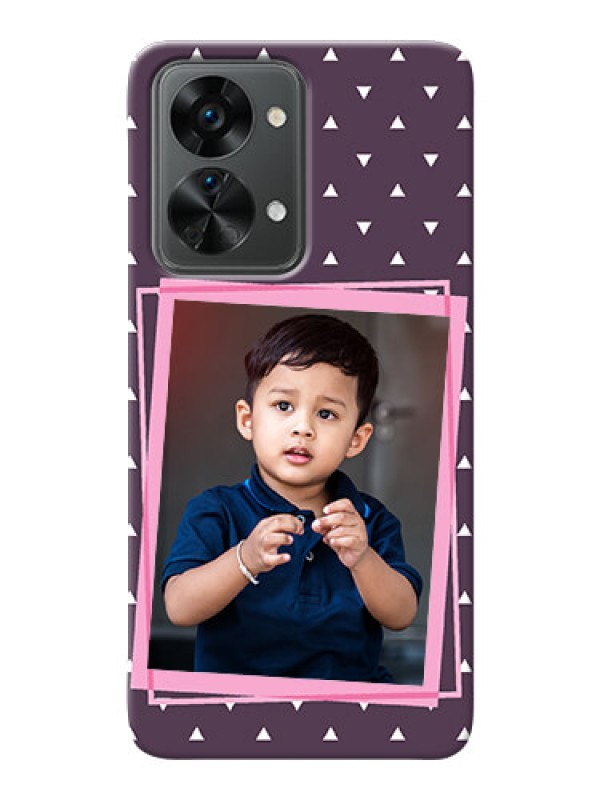 Custom Nord 2T 5G Phone Cases: Triangle Pattern Dotted Design