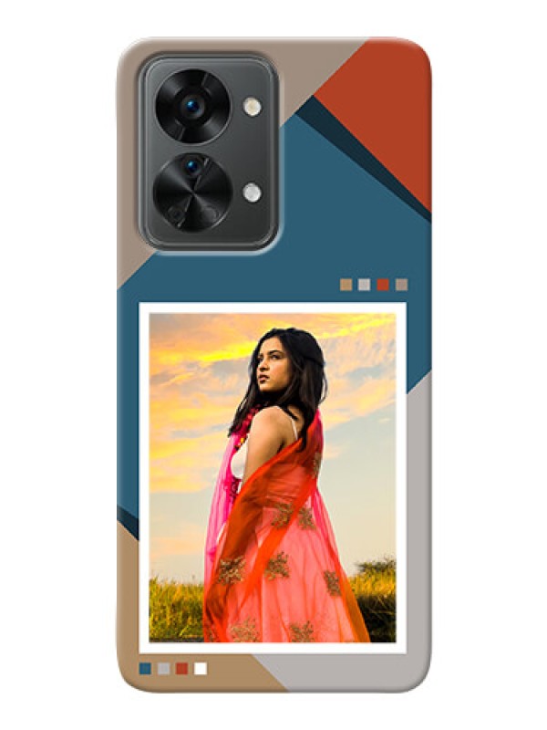 Custom OnePlus Nord 2T 5G Mobile Back Covers: Retro color pallet Design