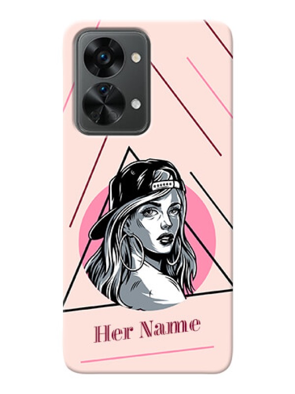 Custom OnePlus Nord 2T 5G Custom Phone Cases: Rockstar Girl Design