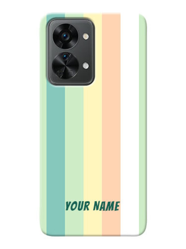 Custom OnePlus Nord 2T 5G Back Covers: Multi-colour Stripes Design