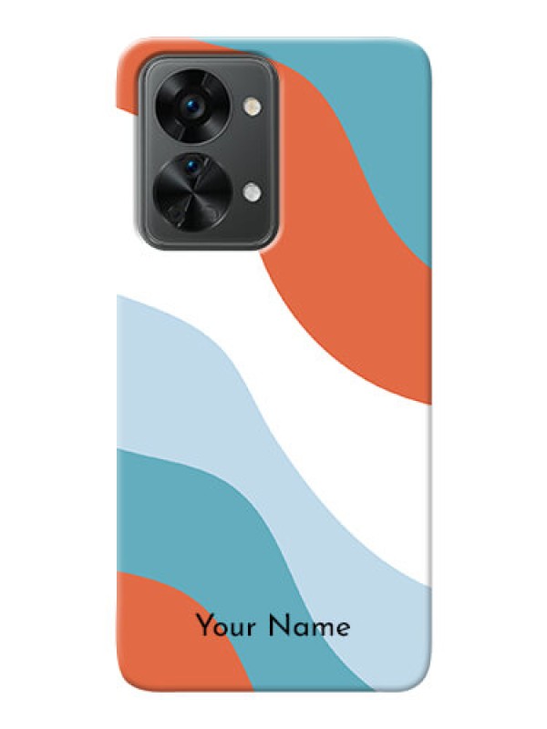 Custom OnePlus Nord 2T 5G Mobile Back Covers: coloured Waves Design
