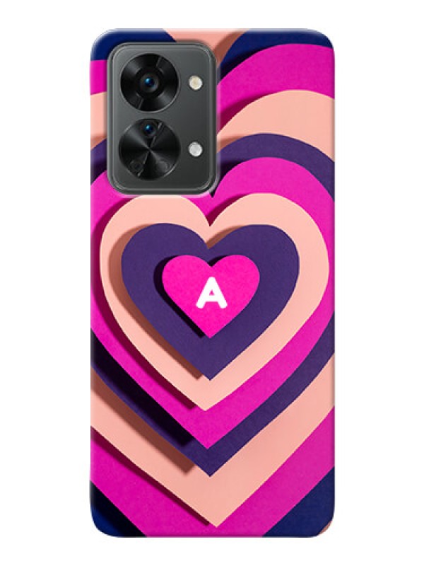 Custom OnePlus Nord 2T 5G Custom Mobile Case with Cute Heart Pattern Design