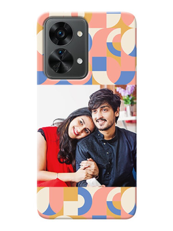 Custom OnePlus Nord 2T 5G Custom Phone Covers: Semi-circle Maze Pattern Design