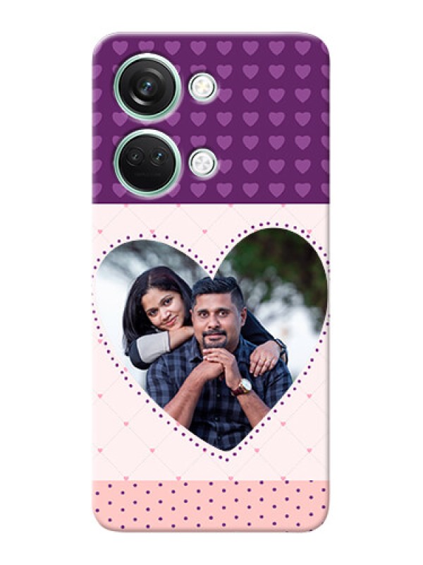Custom OnePlus Nord 3 5G Mobile Back Covers: Violet Love Dots Design