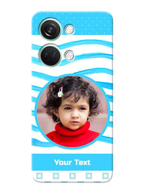 Custom OnePlus Nord 3 5G phone back covers: Simple Blue Case Design