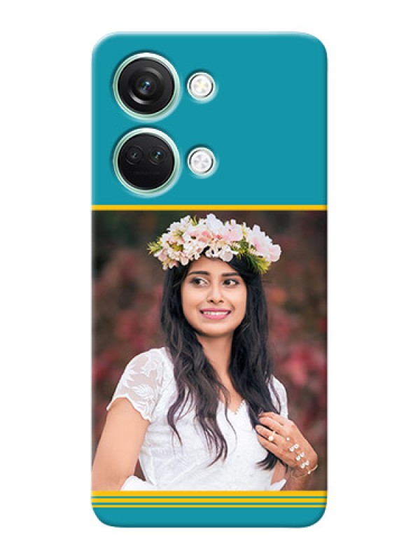 Custom OnePlus Nord 3 5G personalized phone covers: Yellow & Blue Design