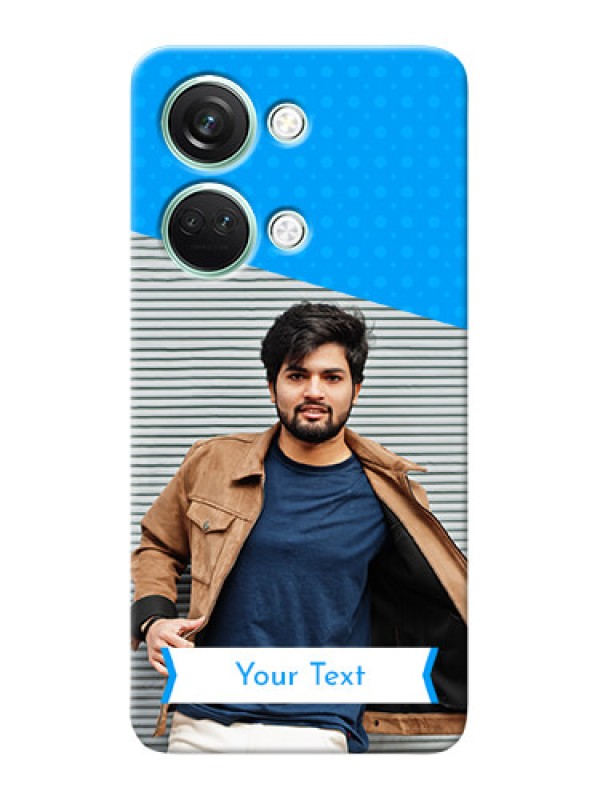 Custom OnePlus Nord 3 5G Personalized Mobile Covers: Simple Blue Color Dotted Design