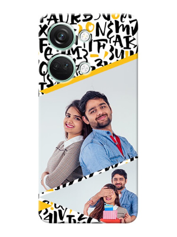 Custom OnePlus Nord 3 5G Phone Back Covers: Letters Pattern Design