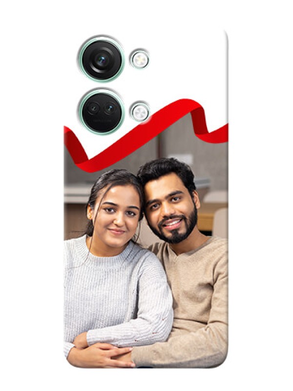 Custom OnePlus Nord 3 5G custom phone cases: Red Ribbon Frame Design