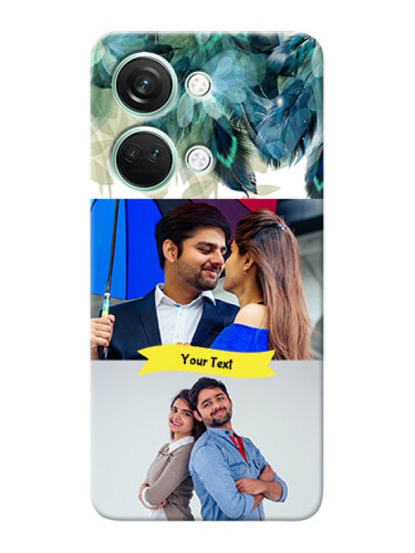 Custom OnePlus Nord 3 5G Phone Cases: Image with Boho Peacock Feather Design