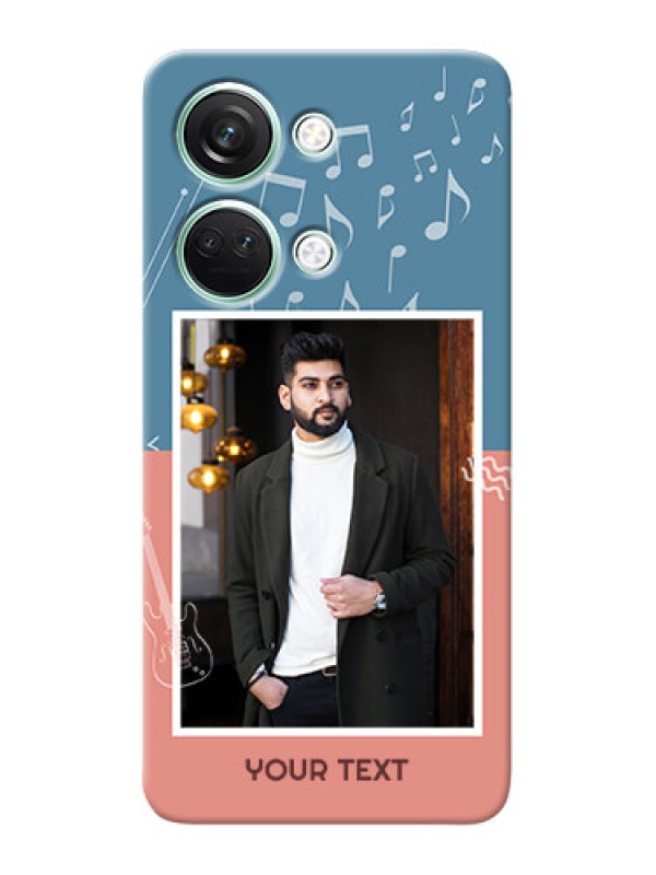 Custom OnePlus Nord 3 5G Phone Back Covers with Color Musical Note Design