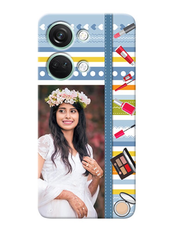 Custom OnePlus Nord 3 5G Personalized Mobile Cases: Makeup Icons Design