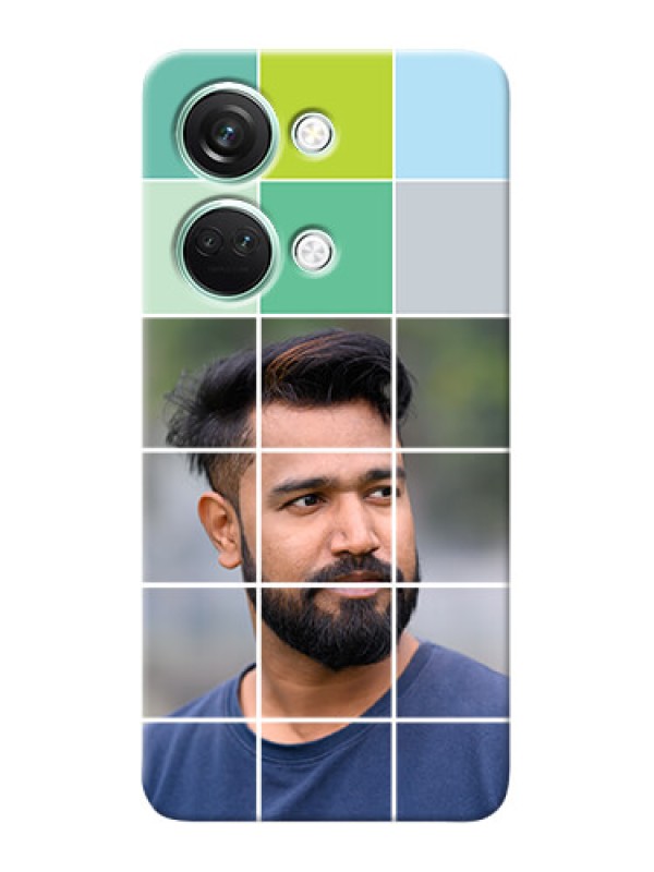 Custom OnePlus Nord 3 5G personalised phone covers with white box pattern