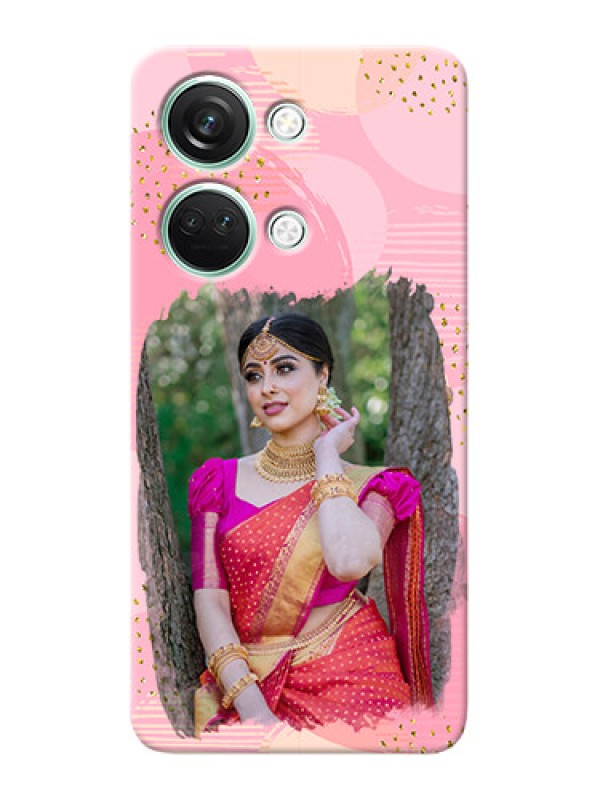 Custom OnePlus Nord 3 5G Phone Covers for Girls: Gold Glitter Splash Design