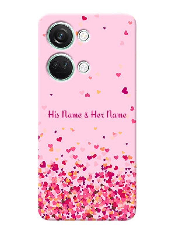 Custom OnePlus Nord 3 5G Photo Printing on Case with Floating Hearts Design