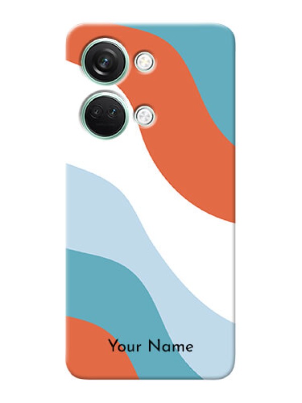Custom OnePlus Nord 3 5G Custom Mobile Case with coloured Waves Design