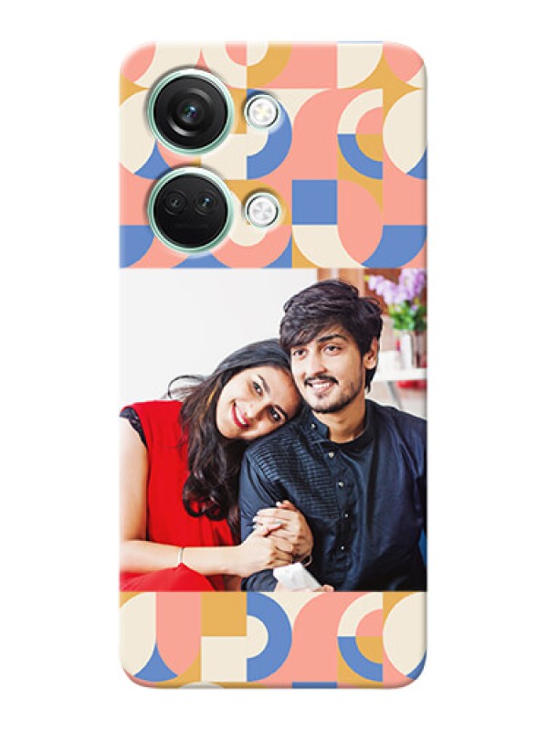 Custom OnePlus Nord 3 5G Photo Printing on Case with Semiwithcircle Maze Pattern Design