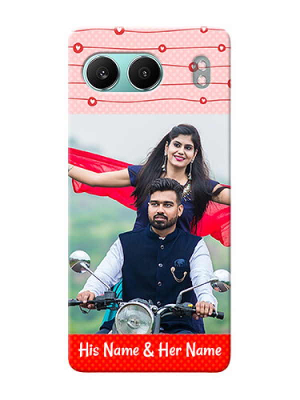 Custom OnePlus Nord 4 5G Custom Phone Cases: Red Pattern Case Design