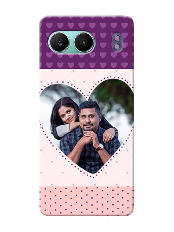 Custom OnePlus Nord 4 5G Mobile Back Covers: Violet Love Dots Design