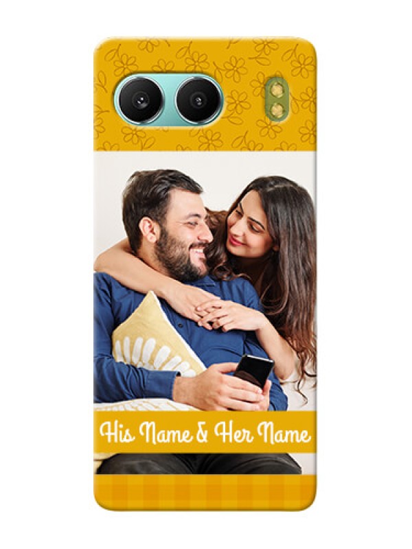 Custom OnePlus Nord 4 5G mobile phone covers: Yellow Floral Design