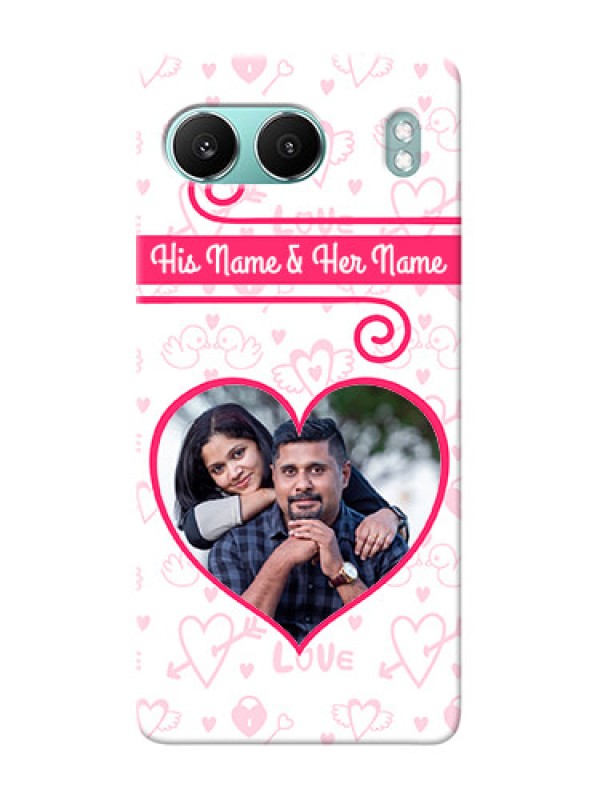 Custom OnePlus Nord 4 5G Personalized Phone Cases: Heart Shape Love Design