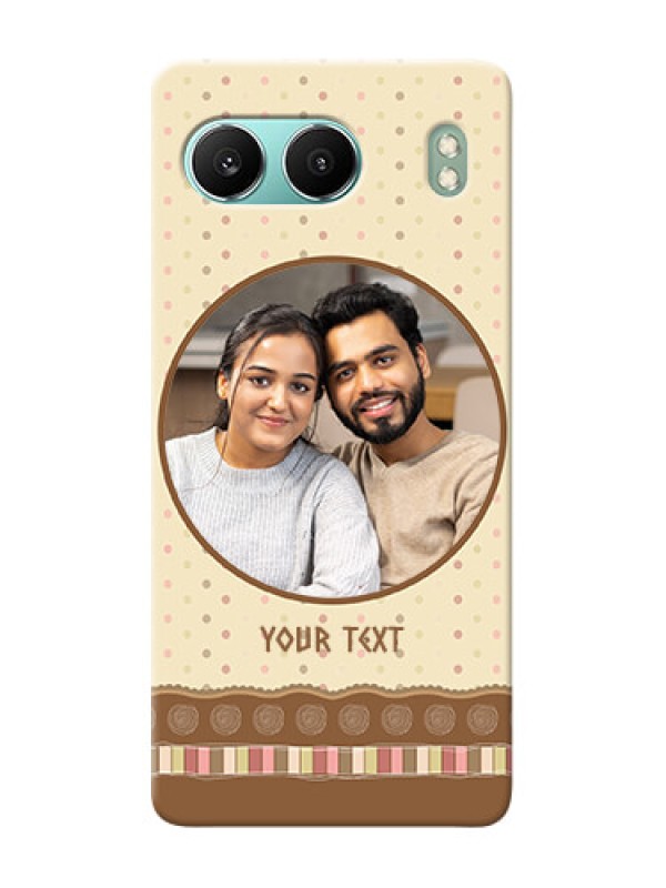 Custom OnePlus Nord 4 5G Mobile Cases: Brown Dotted Mobile Case Design