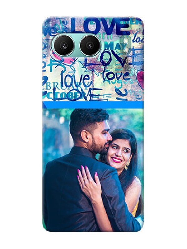 Custom OnePlus Nord 4 5G Mobile Covers Online: Colorful Love Design