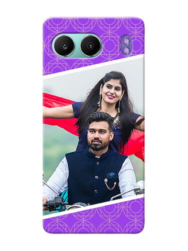 Custom OnePlus Nord 4 5G mobile back covers online: violet Pattern Design